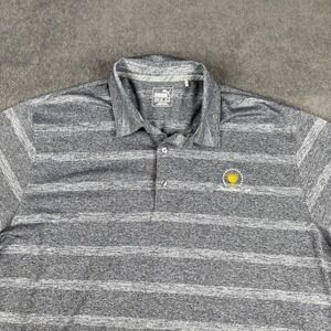 Puma Golf Polo Shirt 2XL Short Sleeve White Gray Pony Men's Presidents Cup